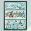 Sea, Land And Air - 14CT Stamped Cross Stitch 33*40cm/12.99*15.75in