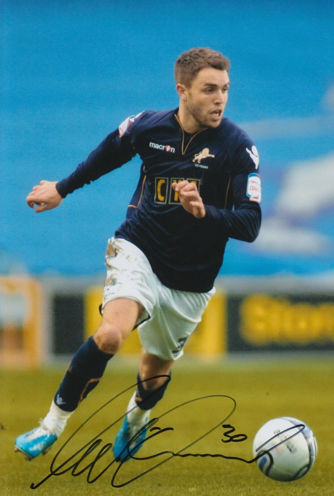 Josh McQuoid Hand Signed 12x8 Photo Poster painting Millwall - Football Autograph.