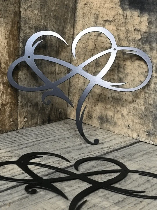 49 OFF🔥 Infinity heart Steel wall decor Metal Wall art