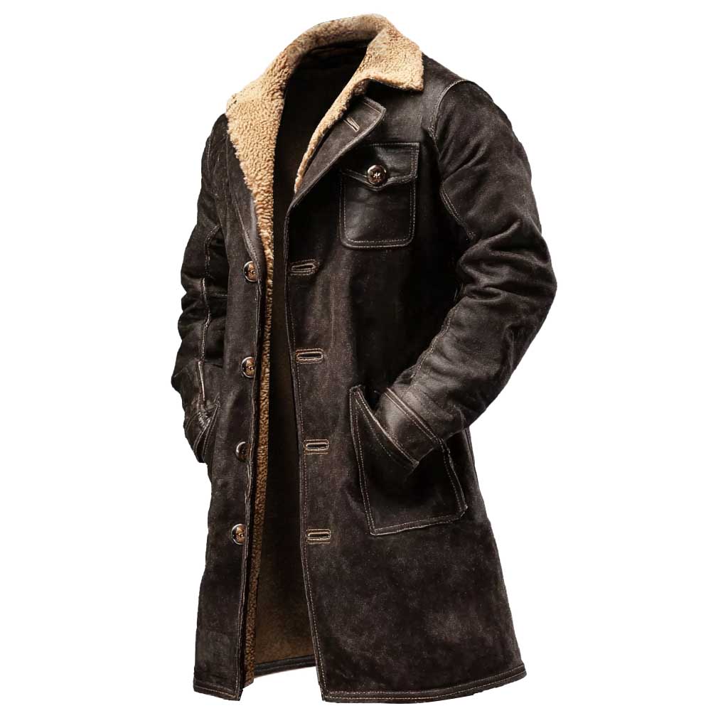 Warm Winter Coat with Faux Shearling Lining