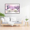 (Big Size)Two Swans - 11CT Stamped Cross Stitch - 60*40cm - Animal