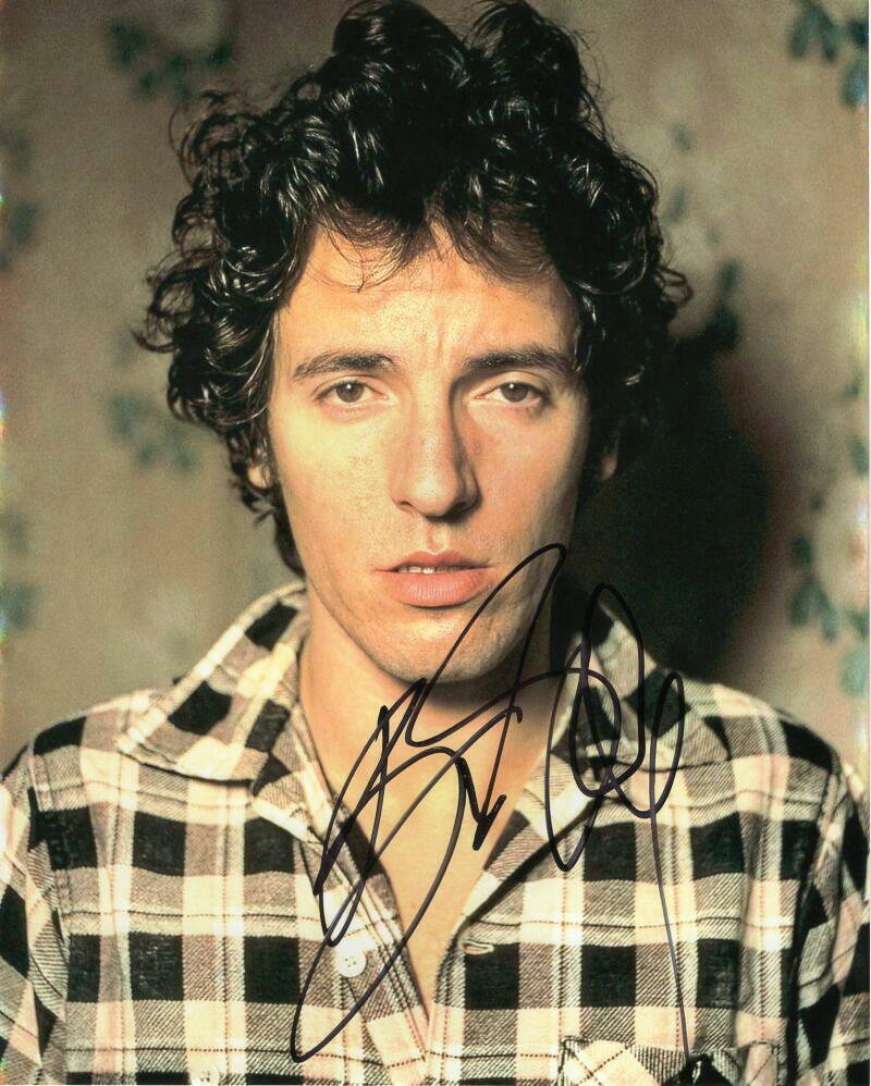 BRUCE SPRINGSTEEN SIGNED AUTOGRAPH 8X10 Photo Poster painting - THE BOSS, THE RIVER, NEBRASKA