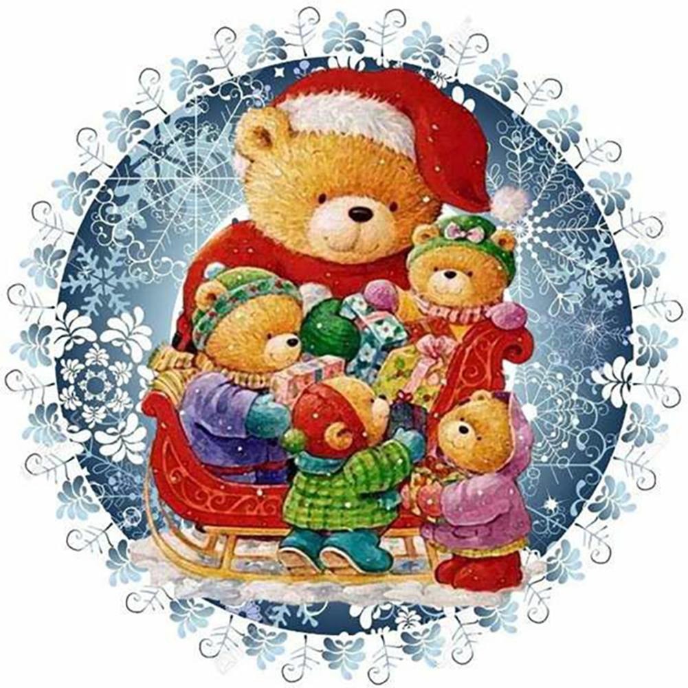 

30x30cm Round Drill Diamond Painting-Xmas, 501 Original