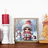 Snow Girl - Diamond Painting - Partial Special Shaped Drill(Canvas|30*30cm)
