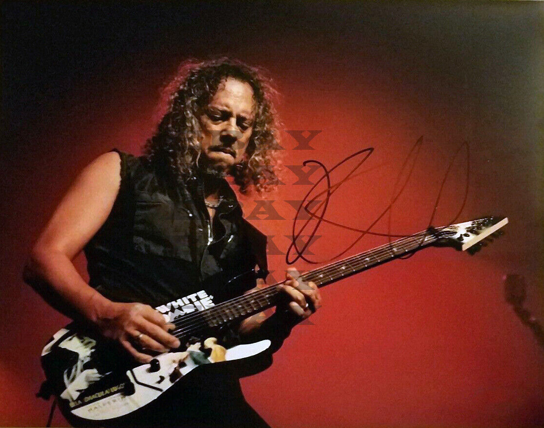 Kirk Hammett of Metallica Autographed Signed 8x10 Photo Poster painting Reprint