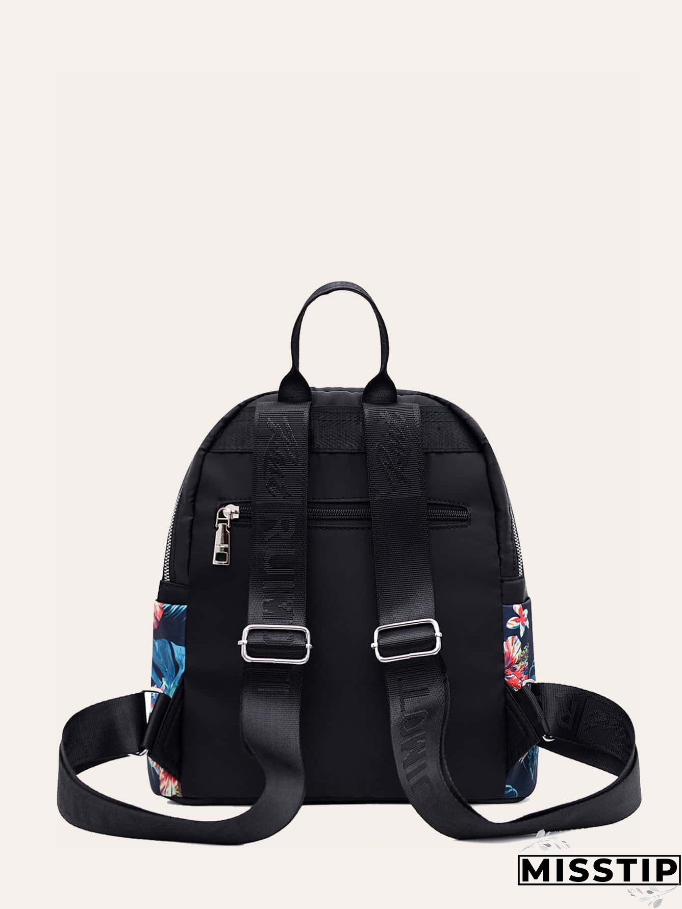Large Floral Pattern Classic Backpack