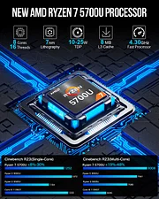 GMKtec AMD Ryzen 7 5700U Mini PC--NucBox M5 209.99