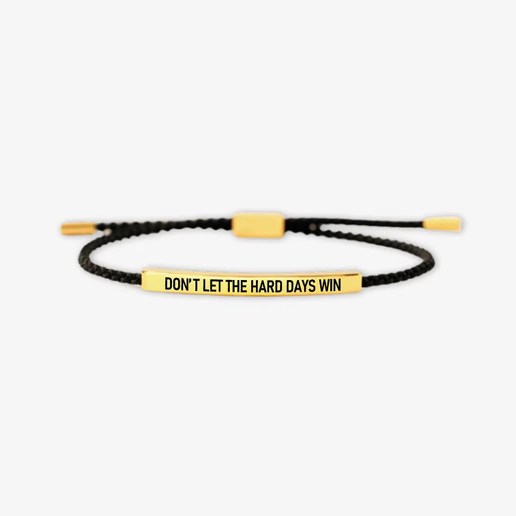 For Granddaughter - Don't Let The Hard Days Win Tube Bracelet