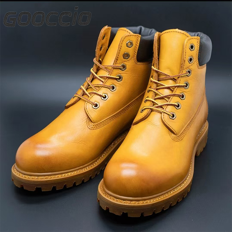 SB195 Cowhide 10061 Work Boots For Men  GOOCCIO   