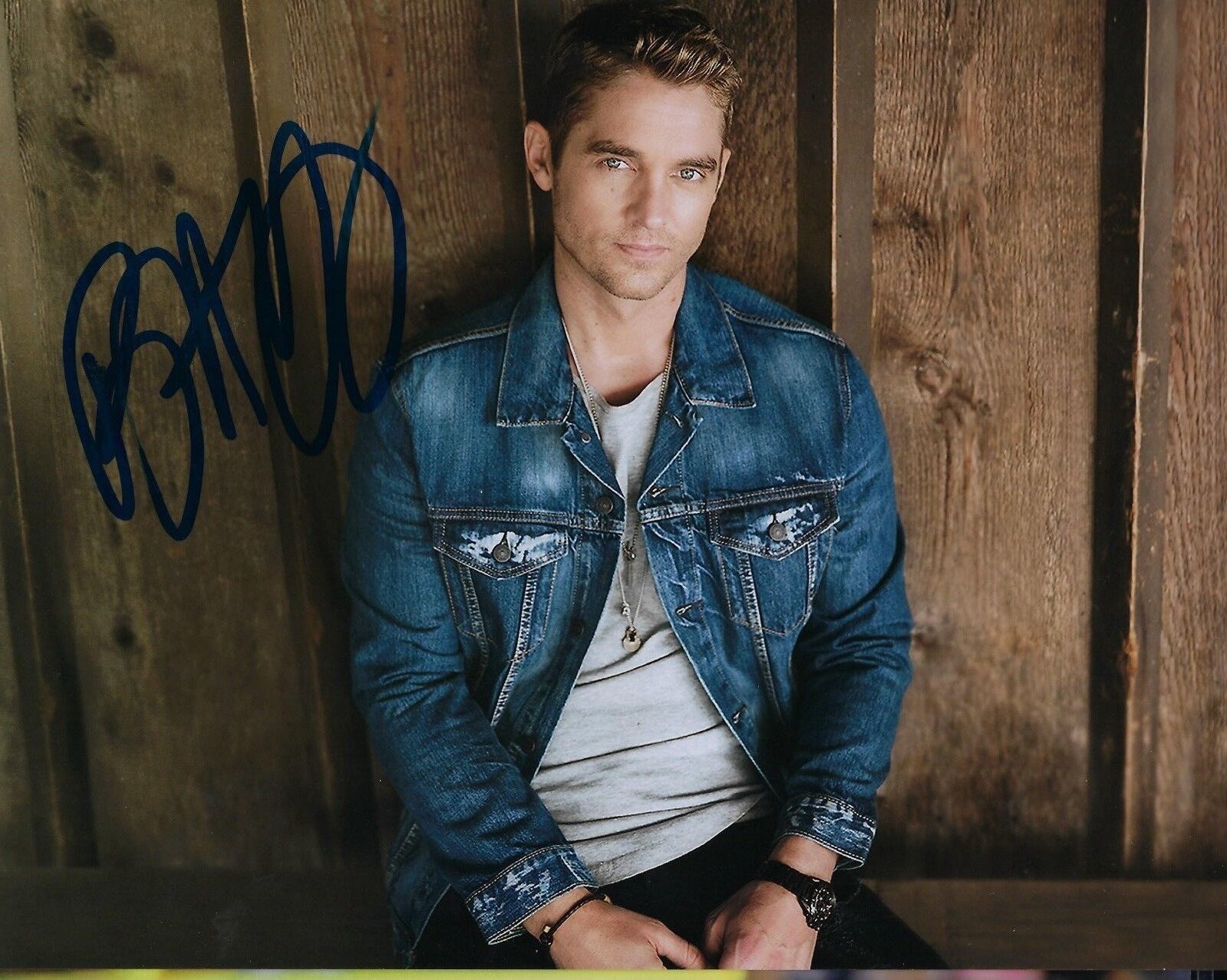 GFA In Case You Didn't Know * BRETT YOUNG * Signed 8x10 Photo Poster painting PROOF AD7 COA