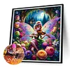 Diamond Painting-DIY Full Round Drill Garden Butterfly Fairy