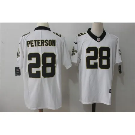 Men's  New Orleans Saints #28 Adrian Peterson White Stitched NFL Vapor Untouchable Limited Jersey