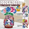 2026-2027 Unicorn Wooden DIY 5D Diamond Painting Calendar