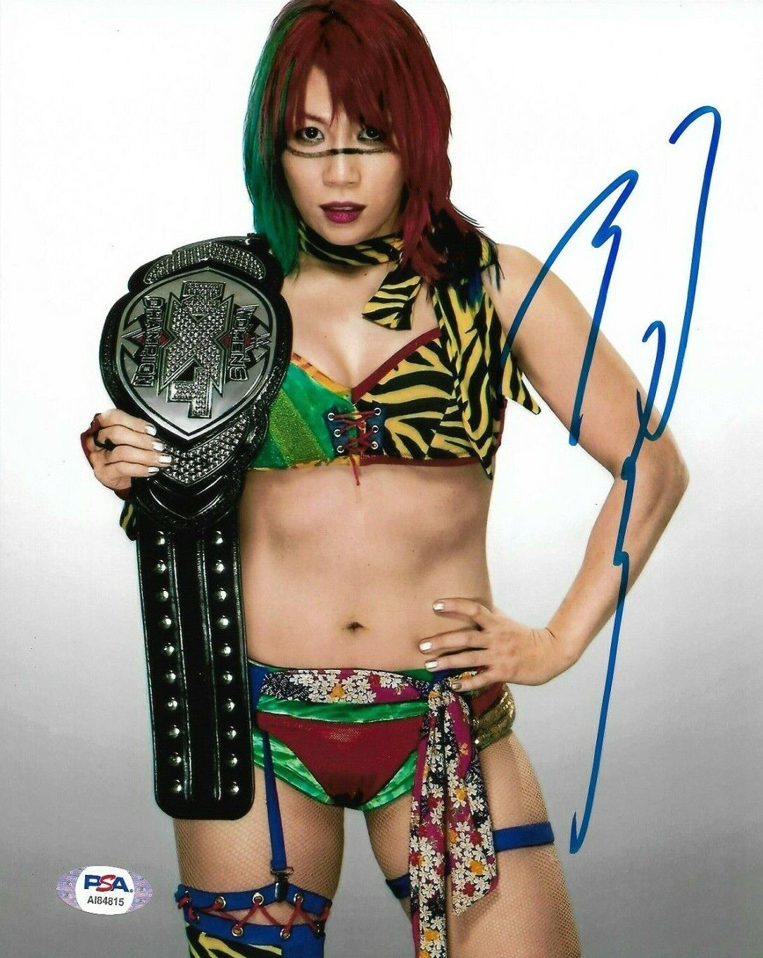 WWE ASUKA HAND SIGNED AUTOGRAPHED 8X10 Photo Poster painting WITH PROOF AND PSA DNA COA 97