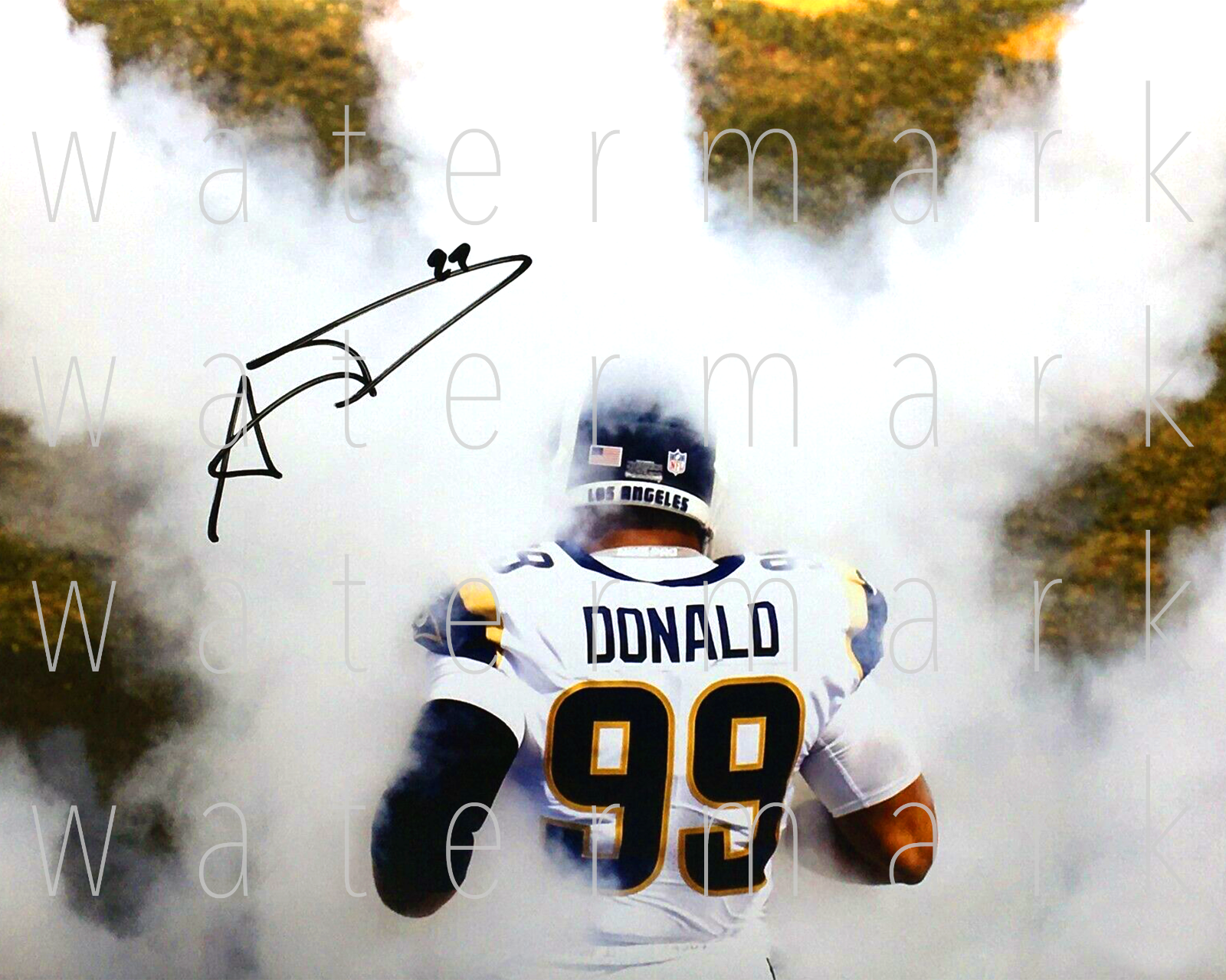 Aaron Donald Los Rams NFL Football signed 8X10 print Photo Poster painting poster autograph RP