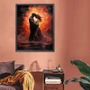 uk.everydayedeals Diamond Painting - Full Round - Sea of Fire Couple(40*50cm)