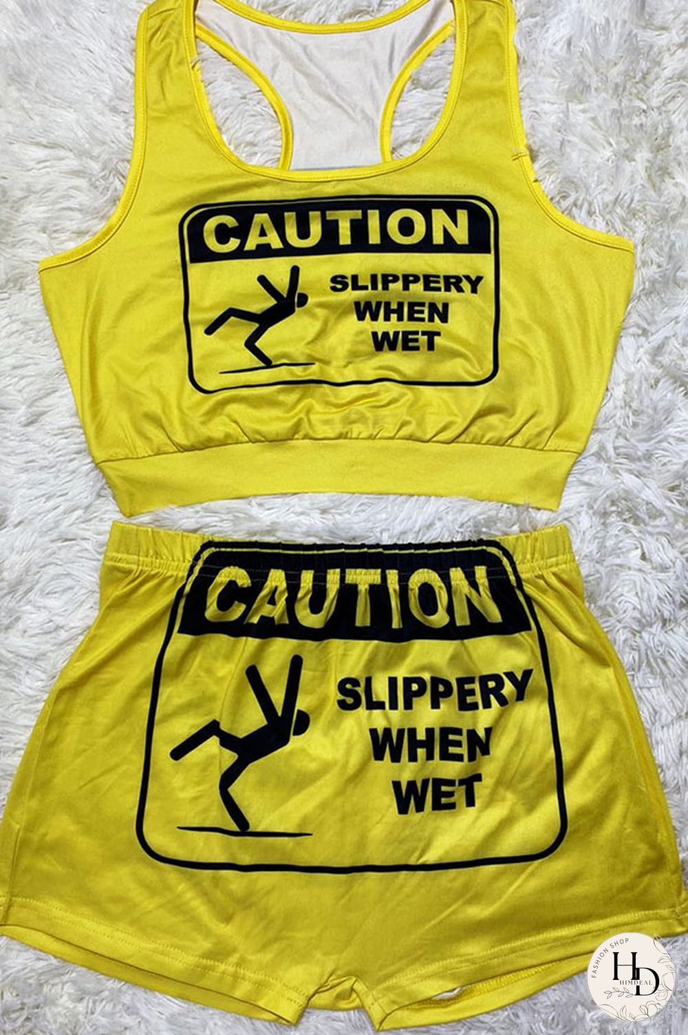 Pink Sexy Europe and America Print Solid Straight Sleeveless Two Pieces