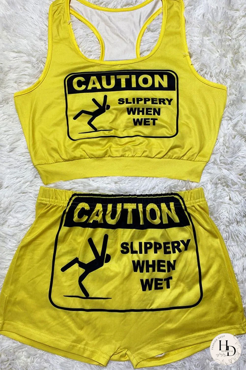 Pink Sexy Europe and America Print Solid Straight Sleeveless Two Pieces