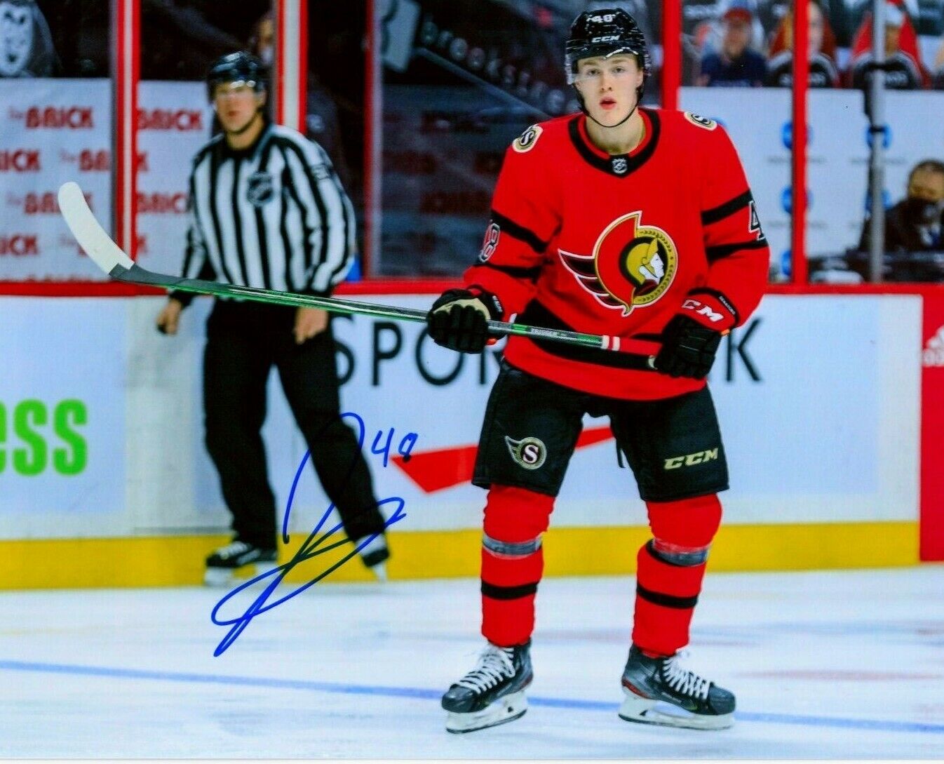 JACOB BERNARD-DOCKER autographed SIGNED OTTAWA SENATORS 8X10 Photo Poster painting #2