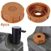 4Pcs Electric Water Pump Adapter Portable Camping Water Dispenser Adapter(Khaki)