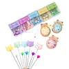 Cute Cat Pin Cushion Kit with 80 Craft Positioning Pins Needle Holders Wooden Base Adorable Pincushion for Quilting Needlepoint DIY Projects