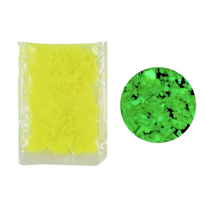 30g Luminous Sand Stones Garden Park Road Pebbles Glow In Dark Ornaments For Party Aquariums Fish Tank Decoration Stone Ornament