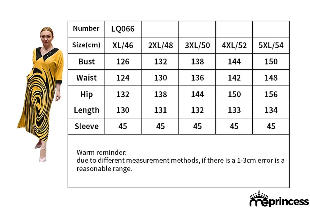 Fall Print Women's A-Line Skirt with Pockets Plus Size Dress