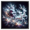 Santa Claus And Elk-11CT Stamped Cross Stitch 50*50cm/19.69*19.69in