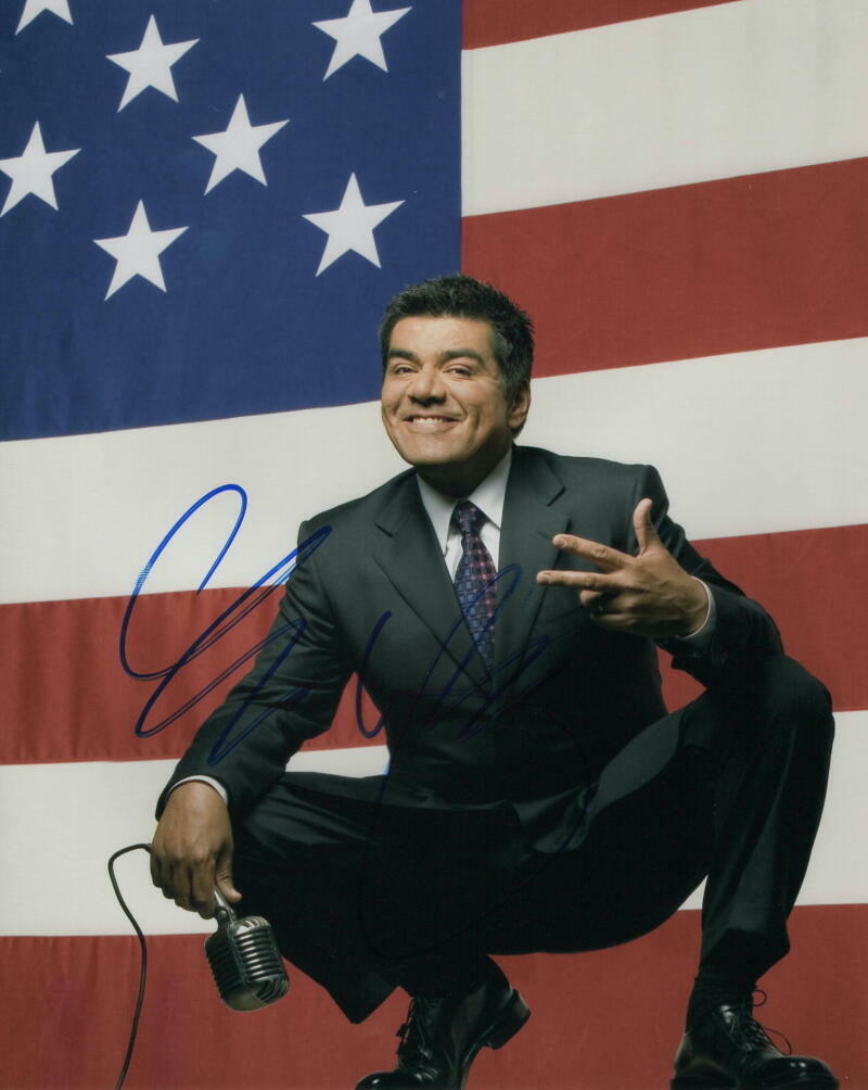 GEORGE LOPEZ SIGNED AUTOGRAPH 8x10 Photo Poster painting - COMEDY ICON, THE SMURF, RIO 2, RARE