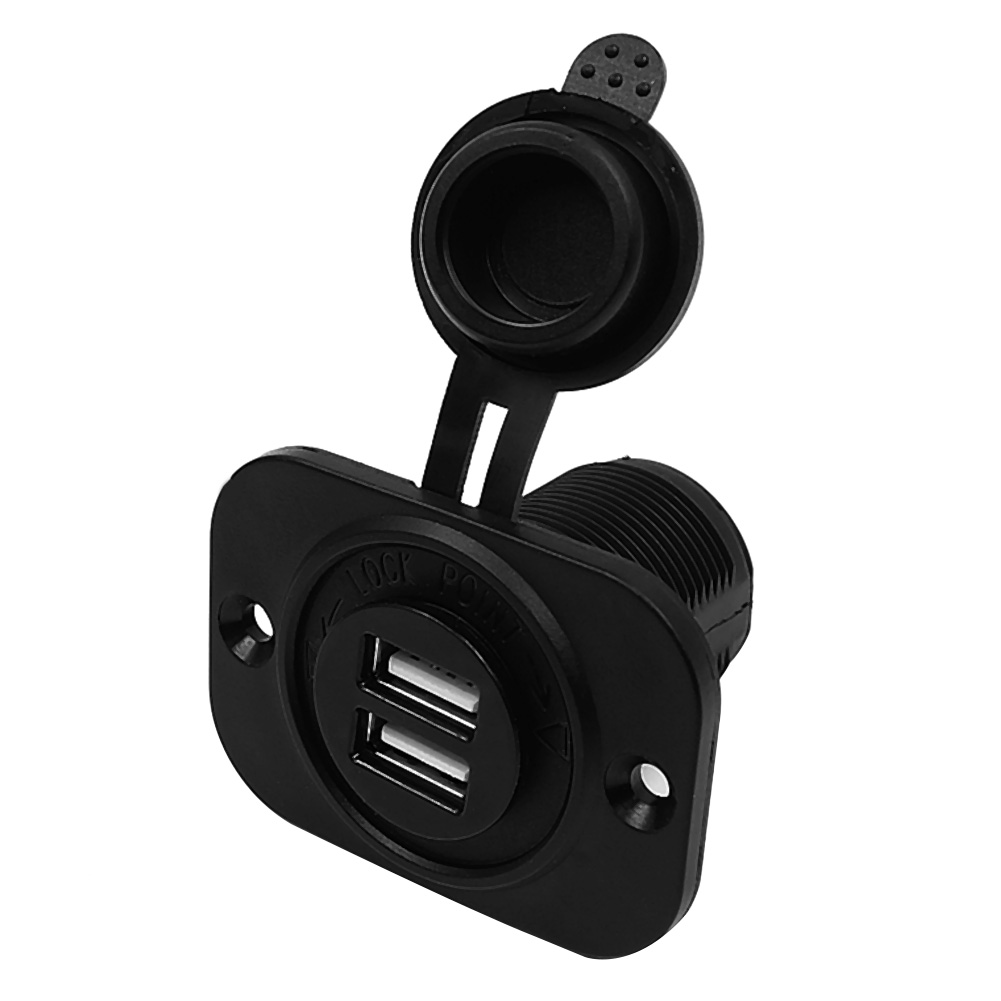 

Waterproof USB Charger Socket Dual USB Outlet for 12V Car Boat Motorcycle, 501 Original