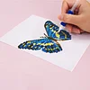 12pcs Butterfly-1 5D DIY Square Drill Diamond Painting Kits for Adults Beginners Home Decor Diamonds Paintings Gem Art 5.91x7.09in