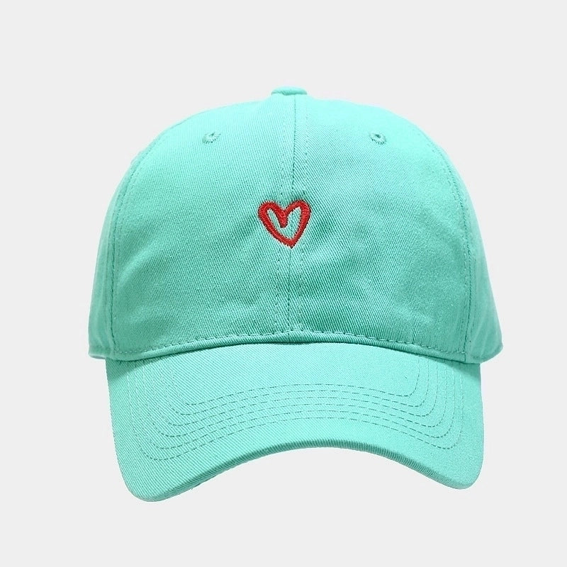 Women’s Minimalist Color Block Embroidery Flat Eaves Baseball Cap