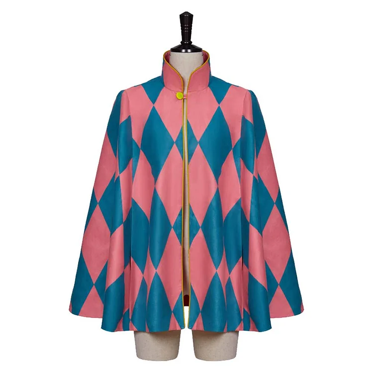 Howl's Moving Castle Howl Pink Cloak Outfits Cosplay Costume Halloween Carnival Suit