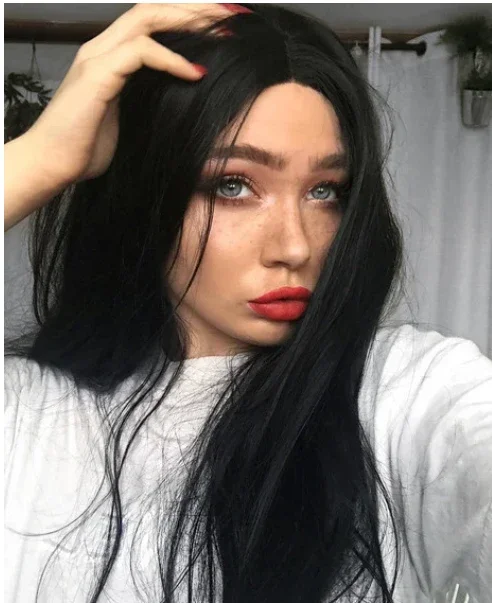 Blackpearl Synthetic lace front wig-elleschic