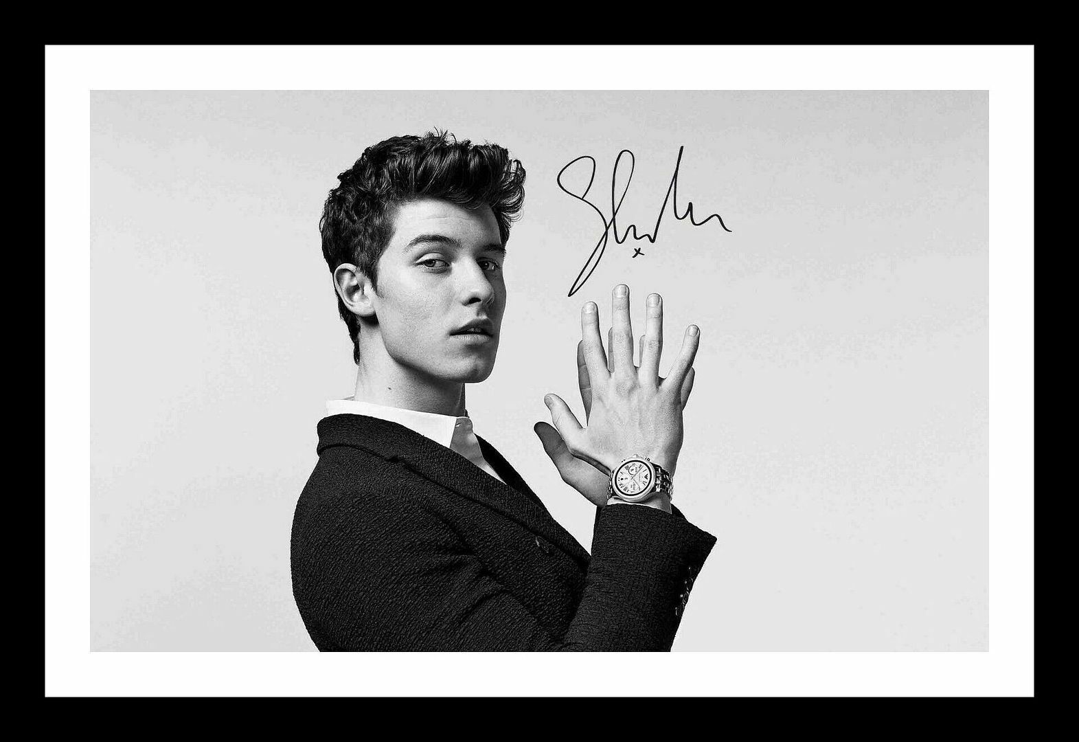 Shawn Mendes Autograph Signed & Framed Photo Poster painting 5