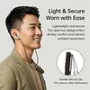 BT 5.4 Lapel-Clip Neckband Earbuds Rechargeable Sound Amplifiers Headphones Lightweigth Hearing Aids Earphones for Sport/Cycling/Travel/Live Streaming/Sleep