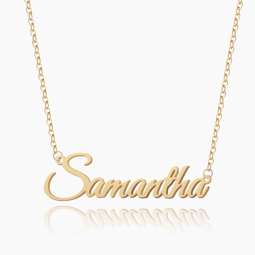 Gold Tiny Name Necklace