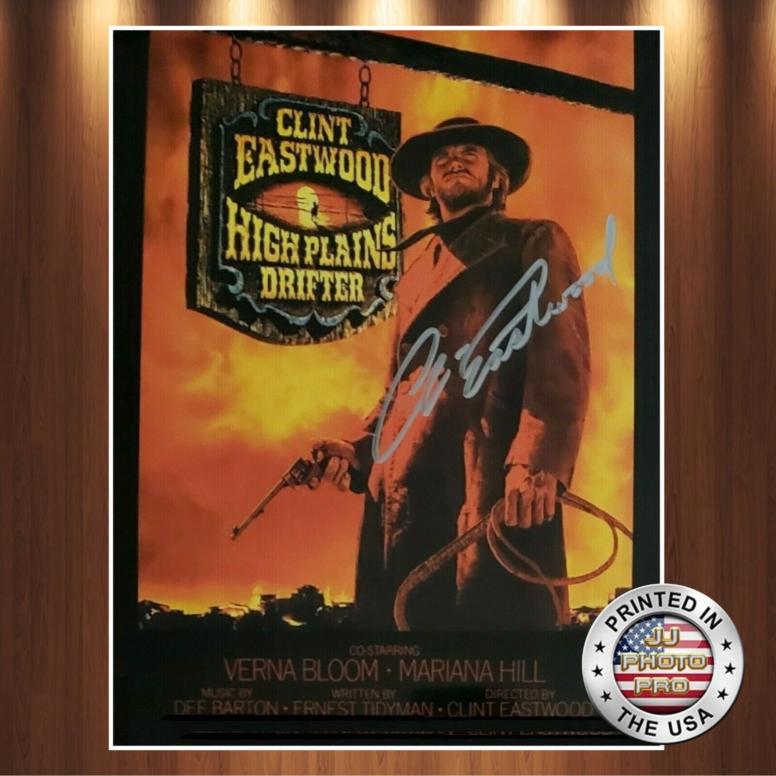 Clint Eastwood Autographed Signed 8x10 Photo Poster painting (High Plains Drifter) REPRINT