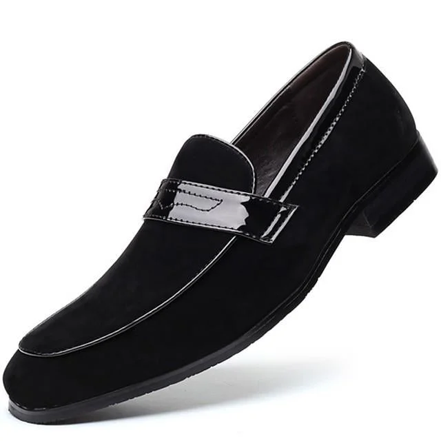 Men's Summer Daily Loafers & Slip-Ons Pu Black / Blue / Brown