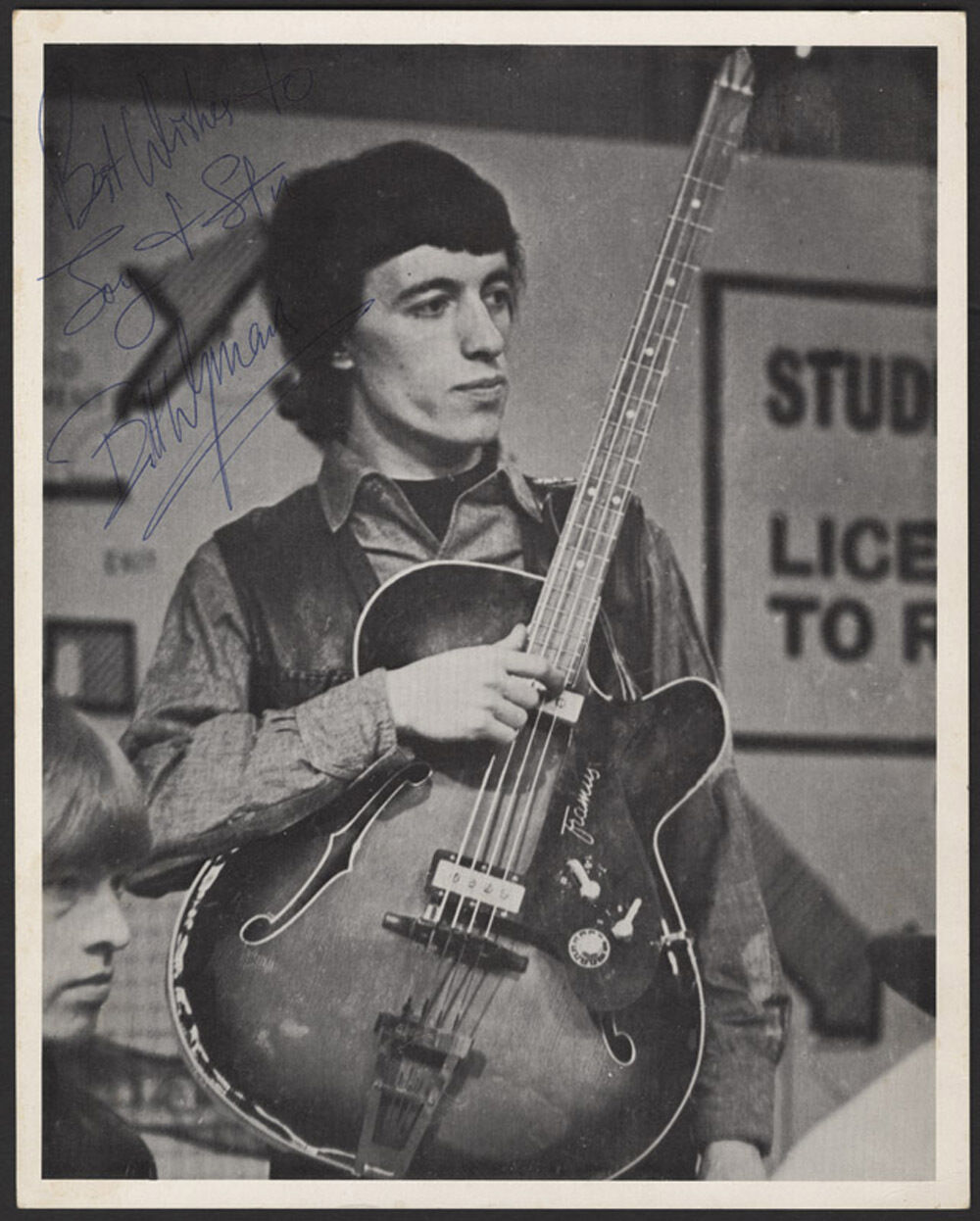 BILL WYMAN Signed Photo Poster paintinggraph - Rock Star - ROLLING STONES - preprint