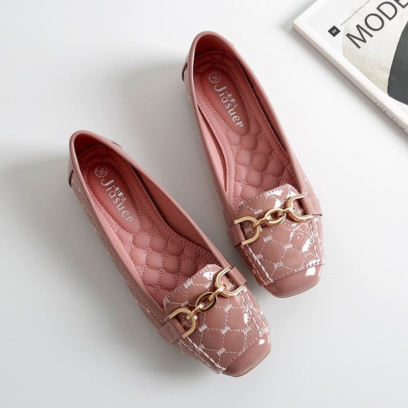 Women Flat Shoes 2022 Casual Fashion Slip-on Ballerina Woman Flats Patent Leather Loafers Ladies Spring Autumn lady Footwear New