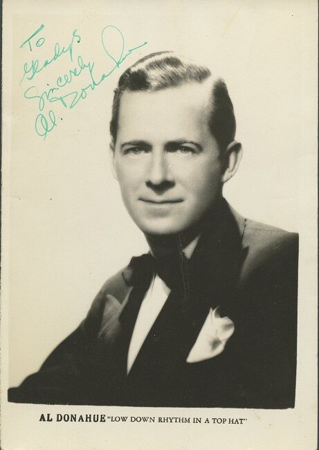 Vintage AL DONAHUE Signed Photo Poster painting - Low Down Rhythm In A Top Hat