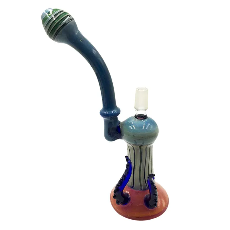 Fancy Frit Spoon Bubbler Pipe for Smoker Use with Many Colors