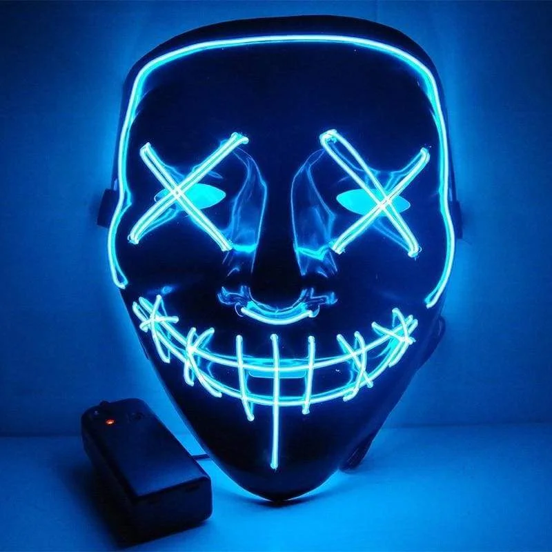 LED Halloween Costume Mask