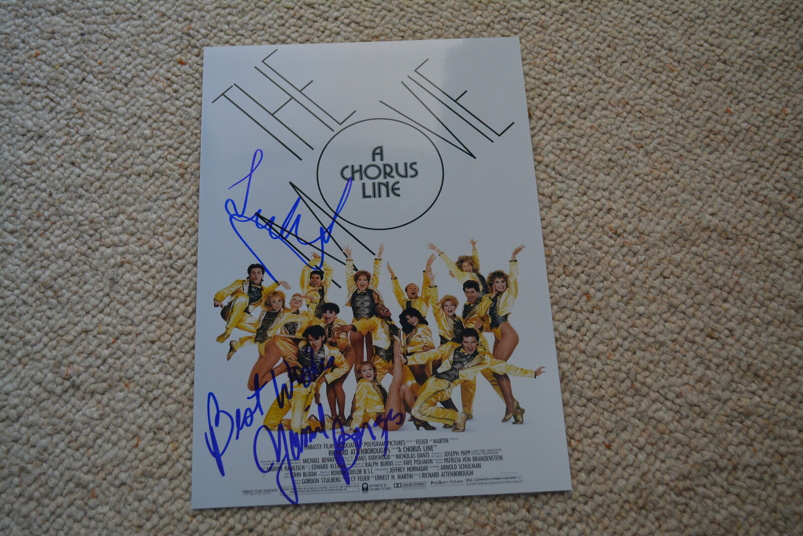 YAMIL BORGES & TERRENCE MANN signed autograph In Person 8x11 A CHORUS LINE