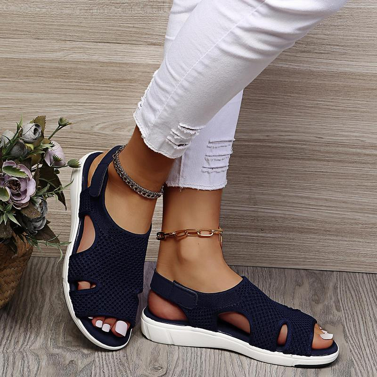 Plus size Cross Band Roma Flat Sandals for women  Stunahome.com