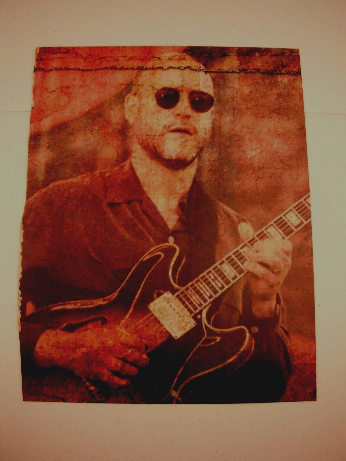 John Scofield Guitarist 12x9 Coffee Table Book Photo Poster painting Page