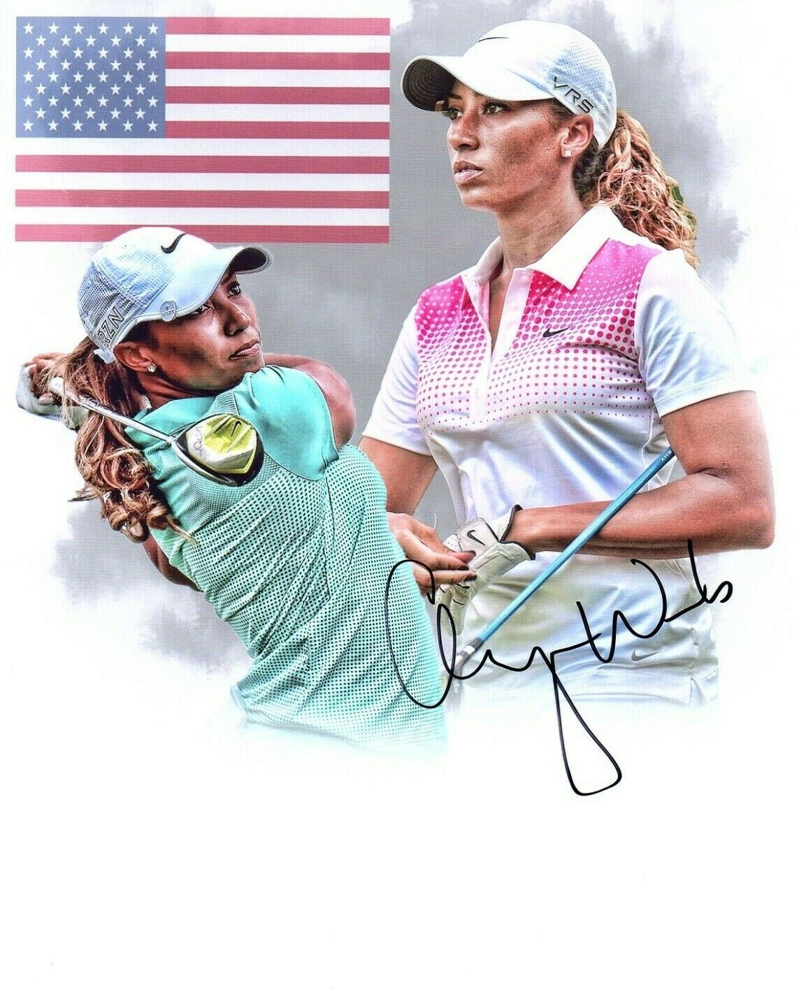 Cheyenne Woods LPGA star signed autographed 8x10 golf edit Photo Poster painting Tiger's Niece b