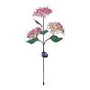 Solar LED Hydrangea Flower Light 10H Lighting Time Ground Plug Flower Light for Garden Pathway Patio Backyard Landscape Decor