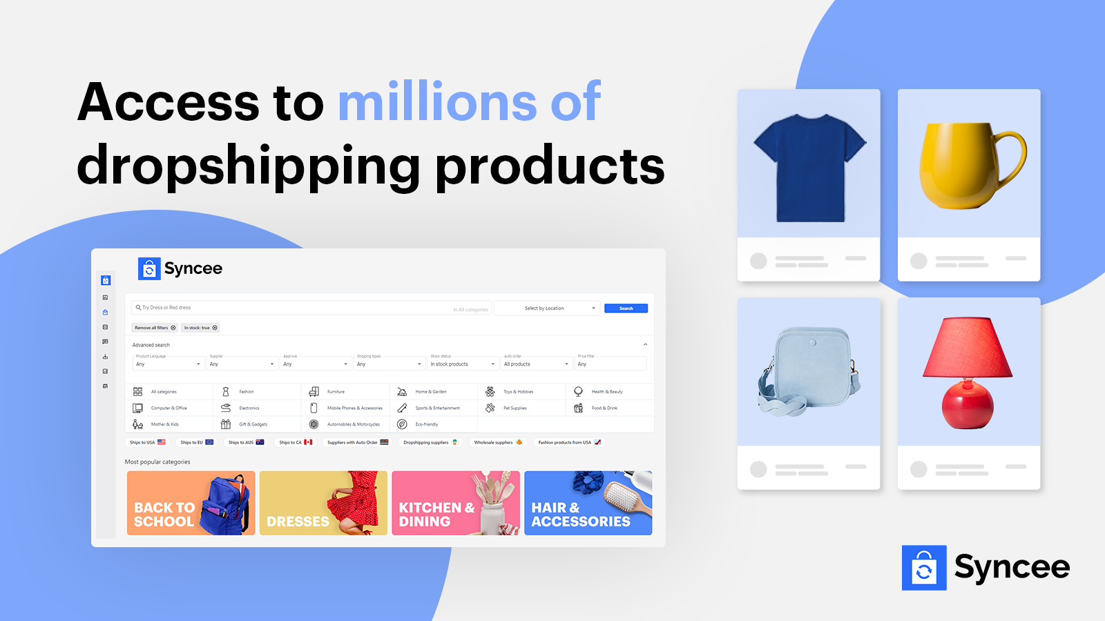 Access to millions of dropshipping products